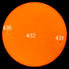 La fotosfera il 18 agosto 2003; 7 kB; link 122 kB