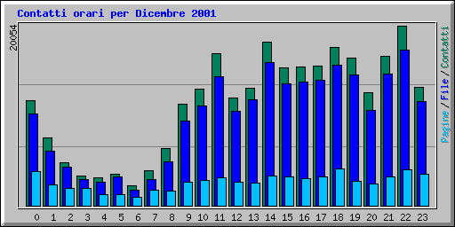 Contatti orari per Dicembre 2001