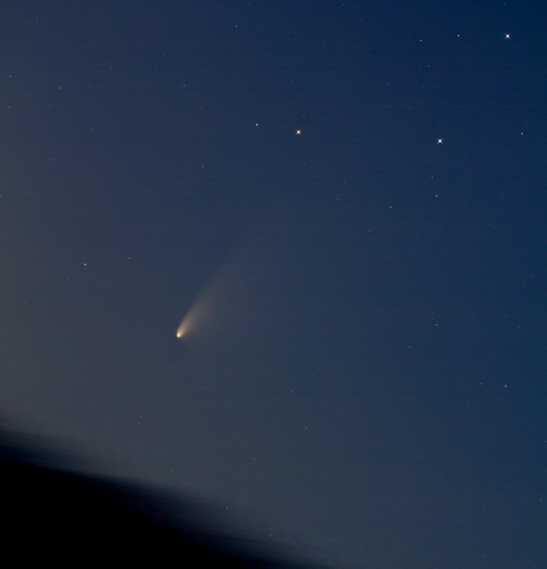 C/2011 L4 (PanStarrs) taken in Gemona del Friuli in march 23rd, 2013: 118 KB; click on the image to enlarge