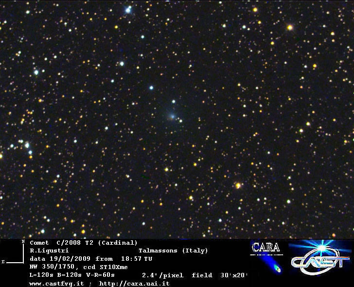 C/2008 T2 (Cardinal) comet taken in CAST Observatory in february 2009: 123 KB
