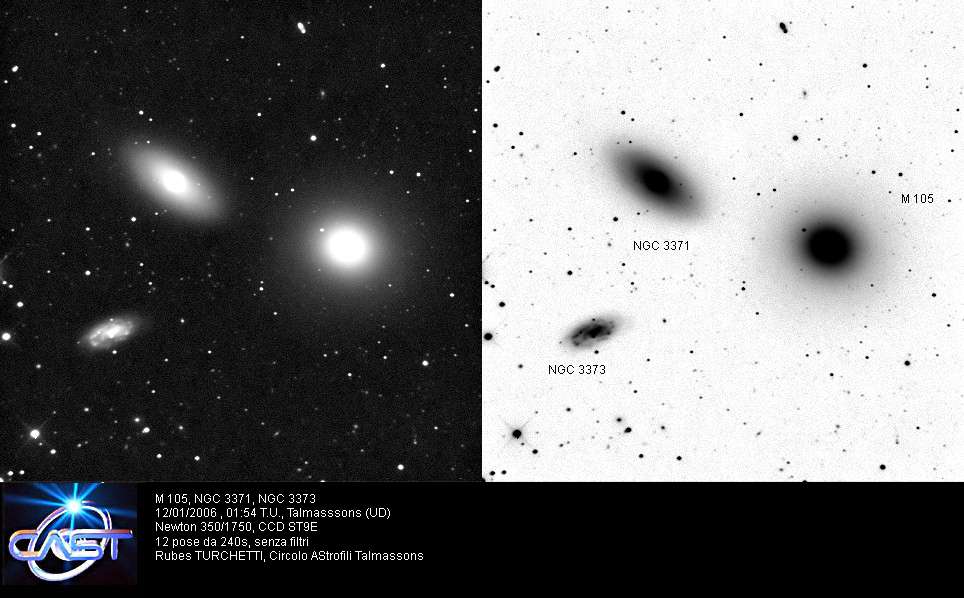 Elliptical galaxy M 105: 64 KB; click on the image to enlarge