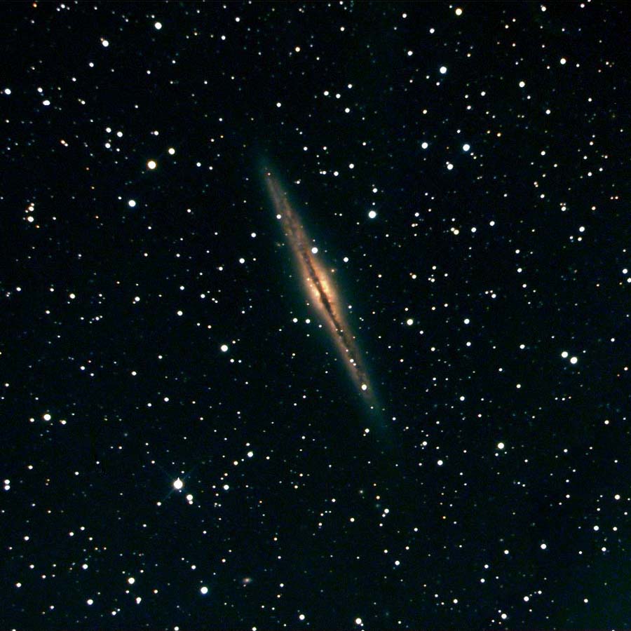 NGC 891 color-84 KB; click on the image to enlarge