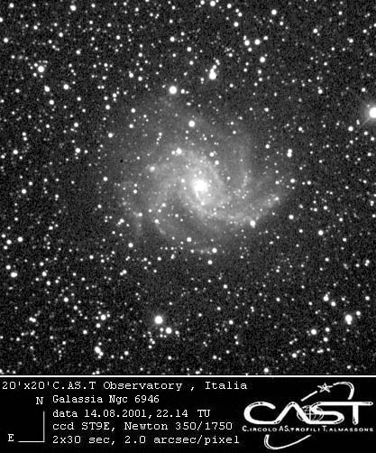 Spiral galaxy NGC 6946: 73 KB