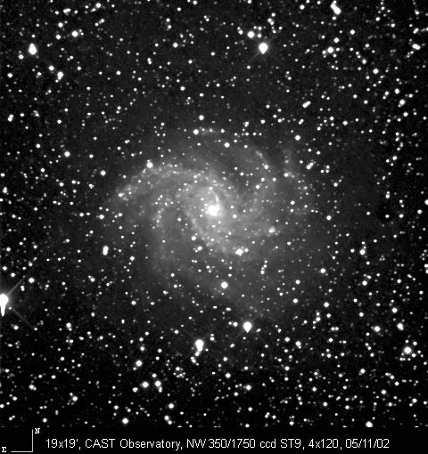 Spiral galaxy NGC 6946: 67 KB