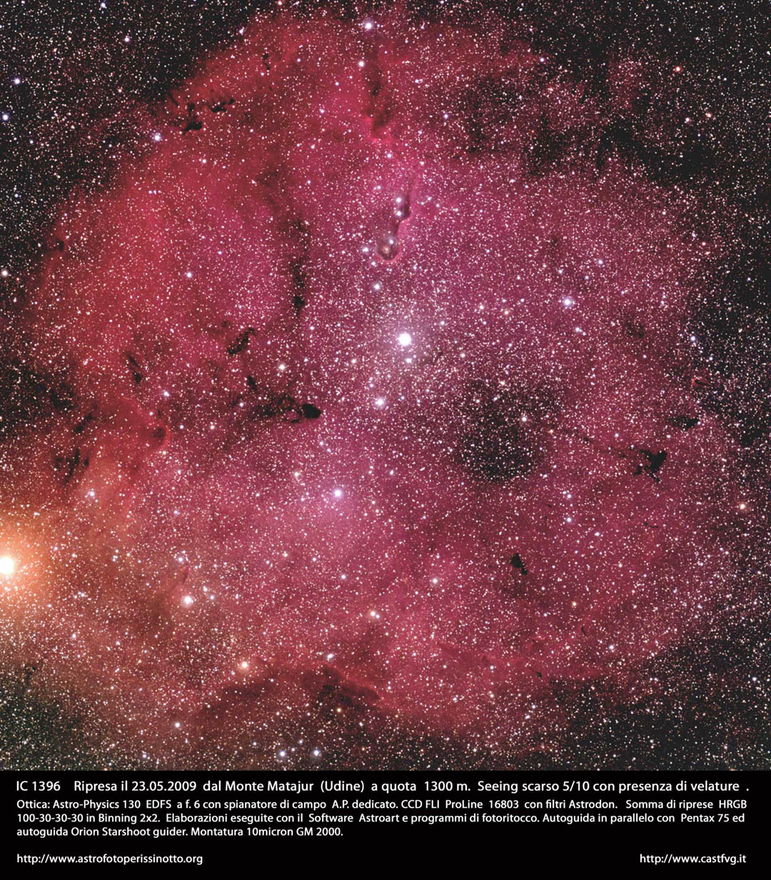 IC 1396 nebula: 444 KB; click on the image to enlarge