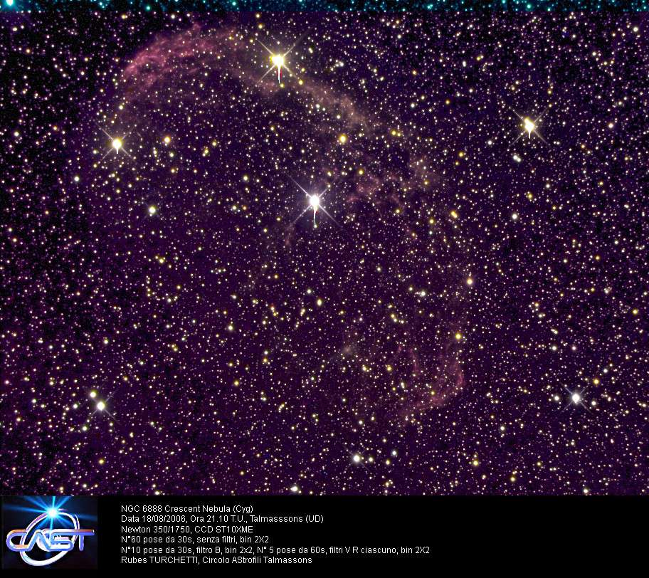 Crescent nebula-NGC 6888: 163 KB; click on the image to enlarge