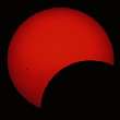 Sequence of partial eclipse photographed in Talmassons (Italy) by Fabio Mariuzza: 65 KB
