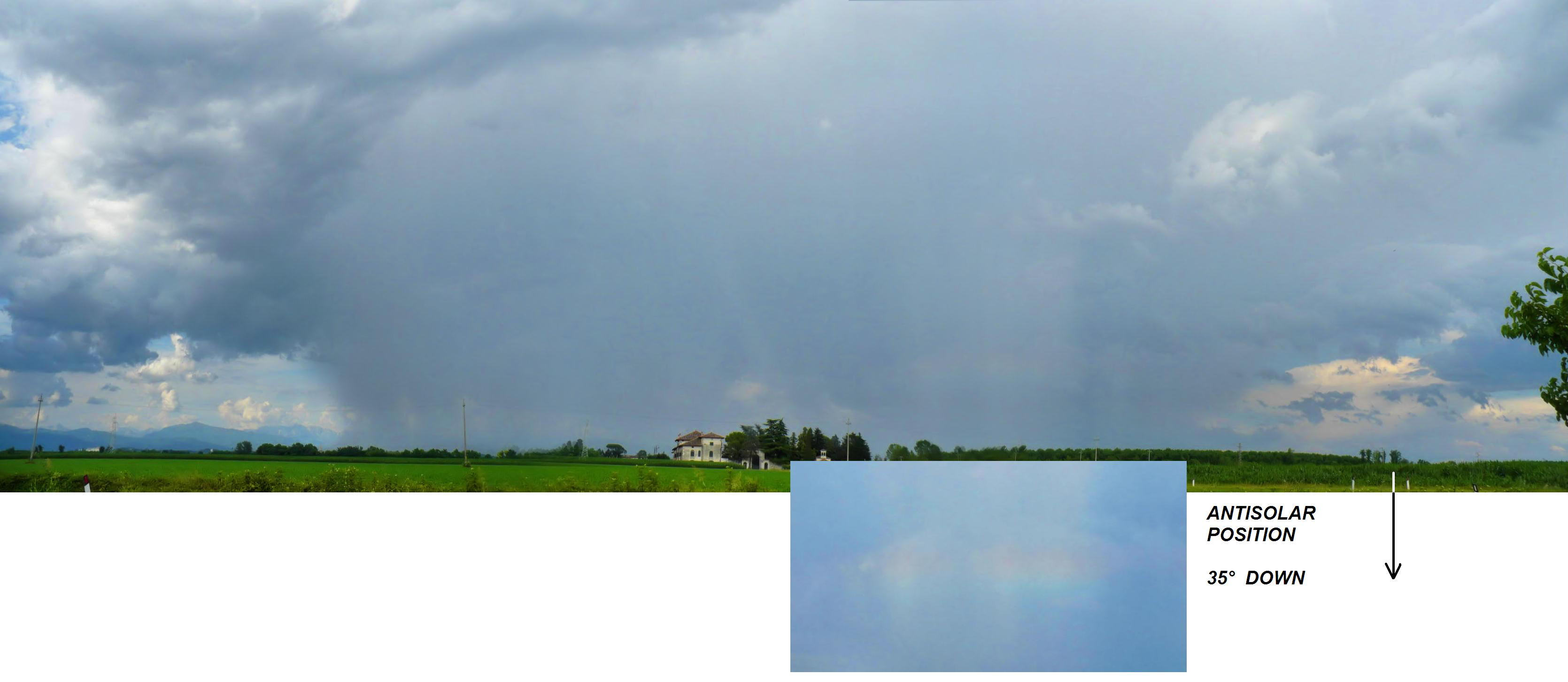 Rainbow over horizon?: 262 KB; click on the image to enlarge