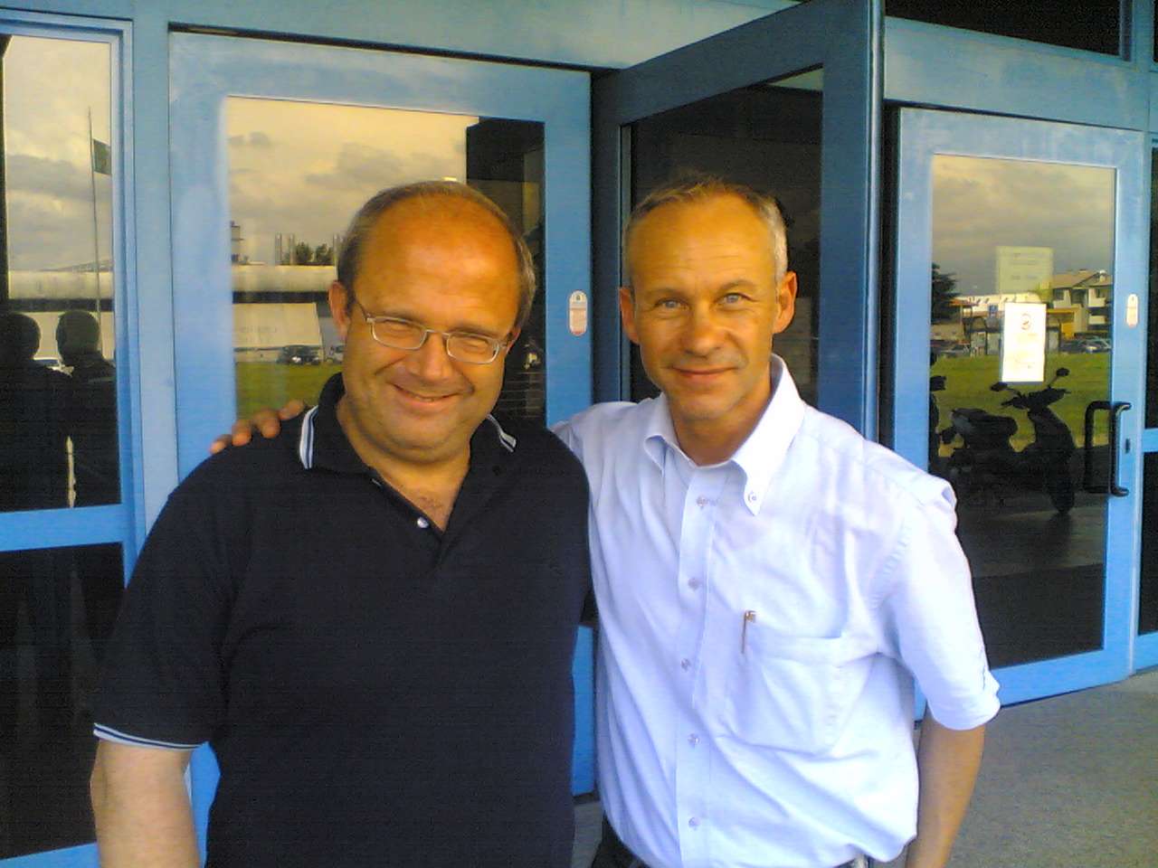 Massimo Persic (left) with Stefano Codutti (right): 94 KB; click on the image to enlarge