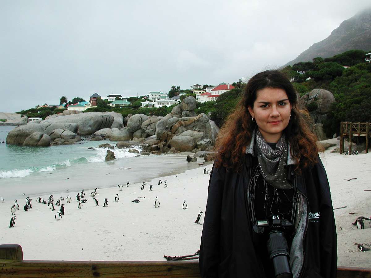1) Sonia Trippi tra i pinguini: 91 KB; clicca l'immagine per ingrandirla